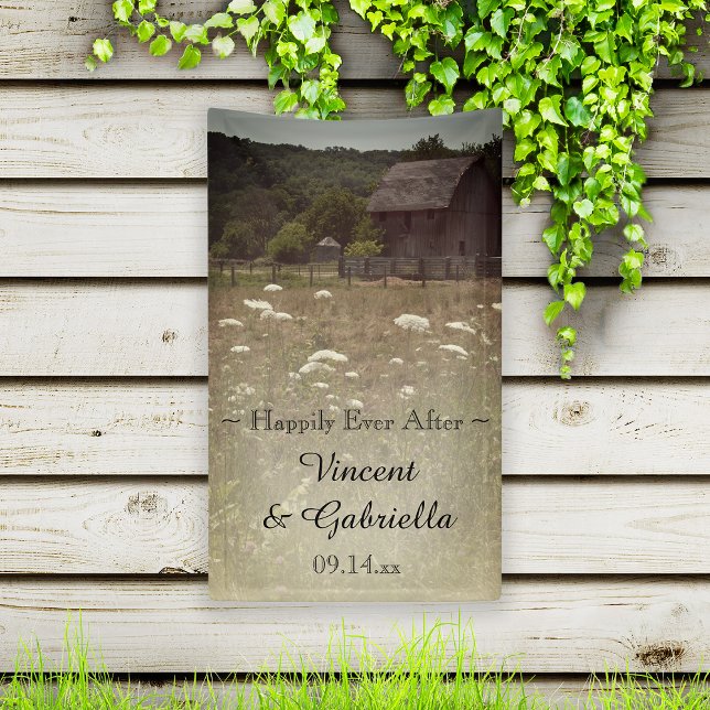 Weathered Barn Country Wedding Banner (Creator Uploaded)
