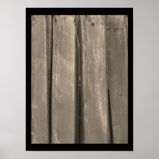 Weathered Barn Wood Poster