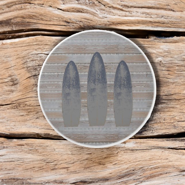 Weathered Beach Driftwood Surfboard Ceramic Knob (Weathered Beach Driftwood Surfboard Ceramic Knob)