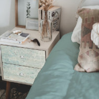 Weathered Beach Wood Ocean Blue Crackle Decoupage