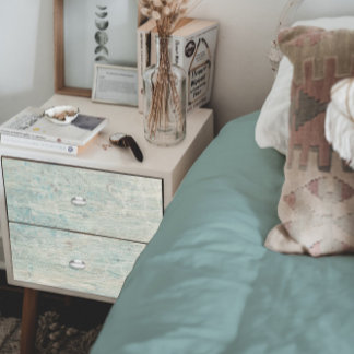 Weathered Beach Wood Ocean Blue Crackle Decoupage Tissue Paper