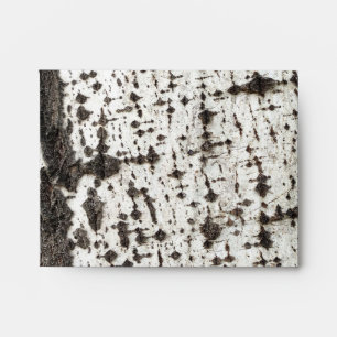 Weathered birch trunk envelope