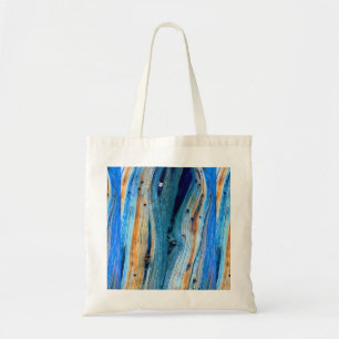weathered blue barn board tote bag