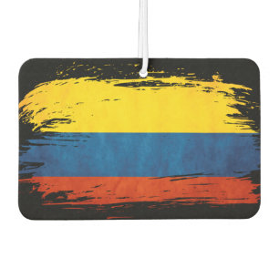 Weathered Colombia Flag Car Air Freshener