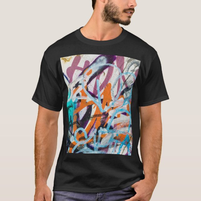 Weathered concrete wall, grungy texture. T-Shirt (Front)