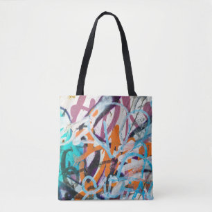 Weathered concrete wall, grungy texture. tote bag