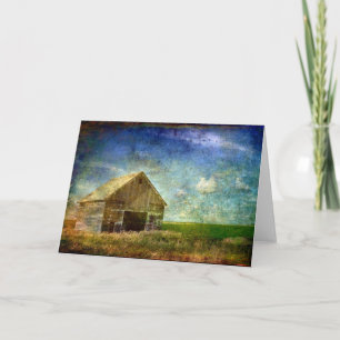 Weathered Corn Crib Card