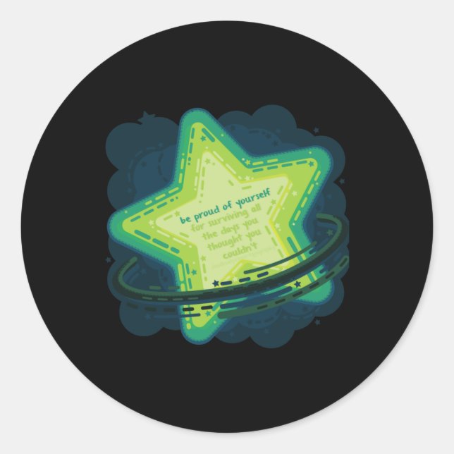 Weathered Days [asteroid] Sticker  (Front)