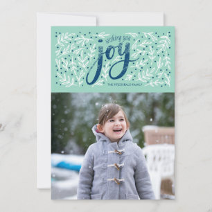 Weathered Joy Holiday Photo Cards