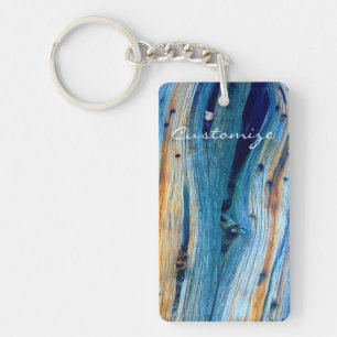 weathered juniper wood board key ring