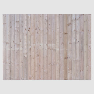 Weathered Narrow Wood Planks Tissue Paper