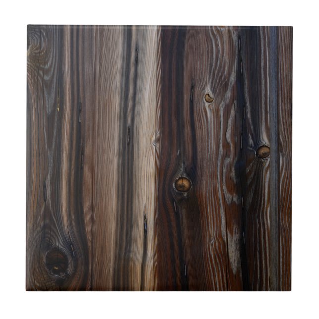 Weathered Old Wood Wall Texture Tile (Front)