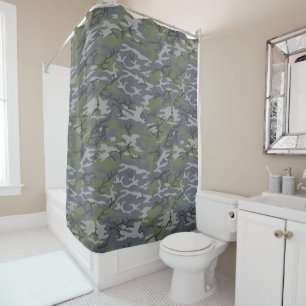 Weathered Outcrop Camo Shower Curtain
