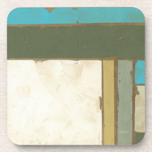 Weathered Panel Painting by Jennifer Goldberger Coaster