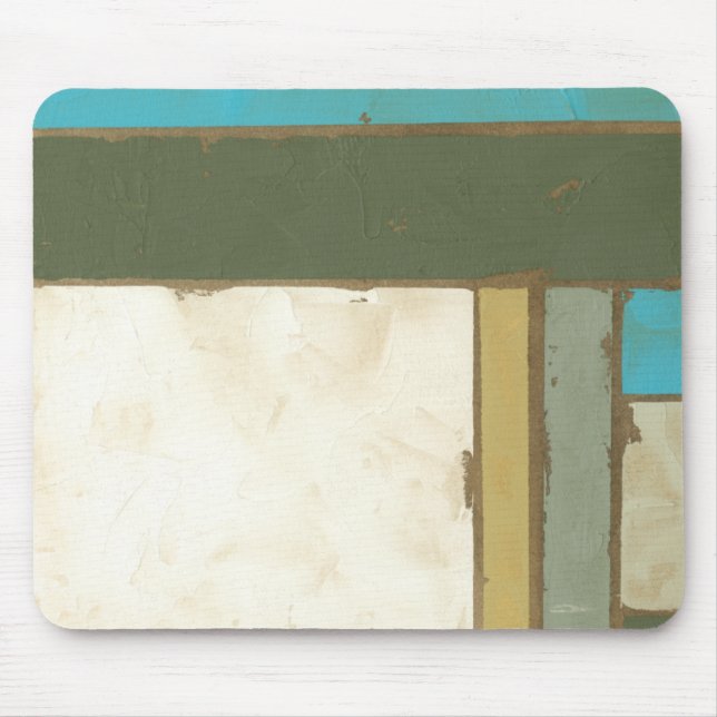 Weathered Panel Painting by Jennifer Goldberger Mouse Pad (Front)