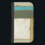 Weathered Panel Painting by Jennifer Goldberger Samsung S4 Wallet Case<br><div class="desc">The weathered quality of this Jennifer Goldberger painting gives it a contemporary feel,  like a pair of jeans with holes in them before you buy them. Put it up on your wall and enjoy the rustic beauty!</div>