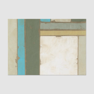 Weathered Panel Painting by Jennifer Goldberger Tissue Paper