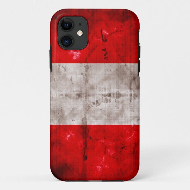 Weathered Peru Flag Case-Mate iPhone Case (Back)