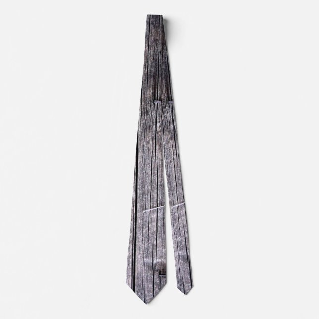 Weathered Power Pole with Staples and Nail Tie (Front)