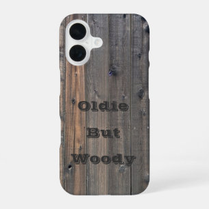 Weathered Redwood Fence Closeup Photo Image Print iPhone 16 Case