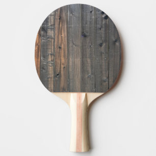 Weathered Redwood Fence Closeup Photo Image Print  Ping Pong Paddle