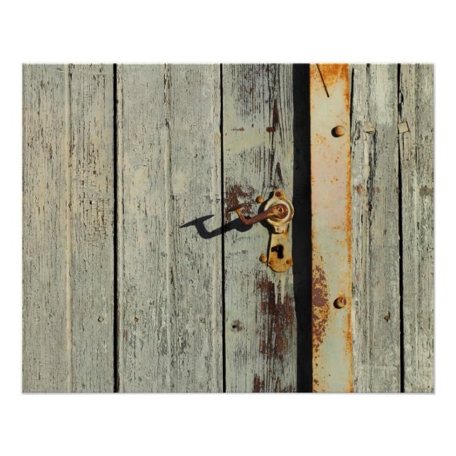 Weathered Rusty Door Handle Poster (Front)