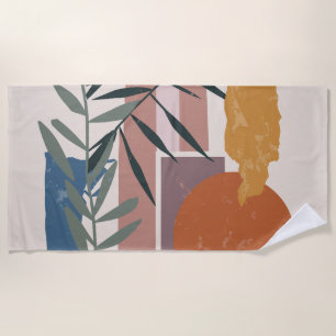 Weathered Shapes And Stalks Beach Towel