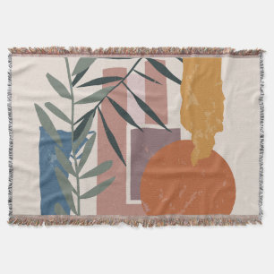 Weathered Shapes And Stalks Throw Blanket