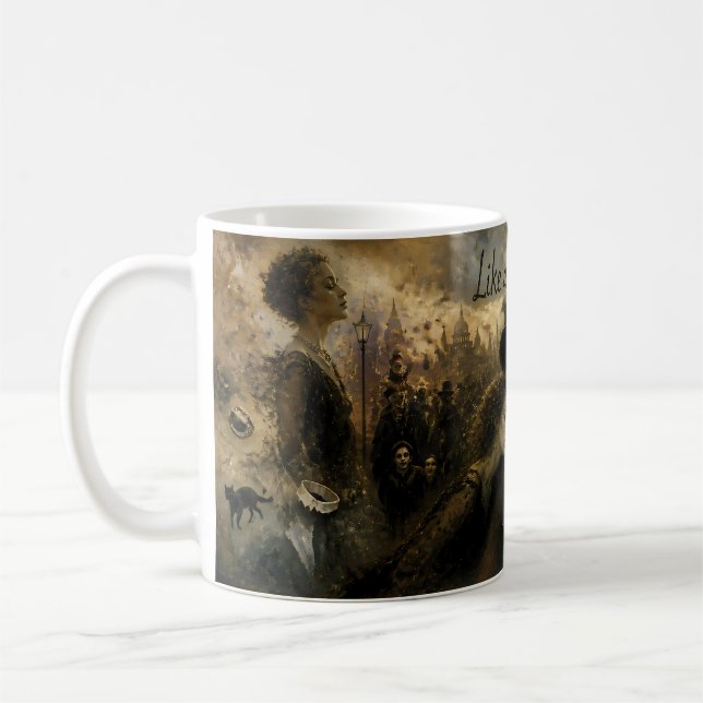 Weathered Souls Beneath Sacred Light Mug (Left)
