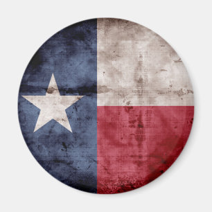 Weathered Texas Flag; Magnet