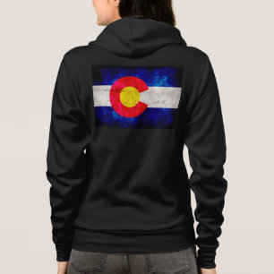 Weathered Vintage Colorado State Flag Hoodie