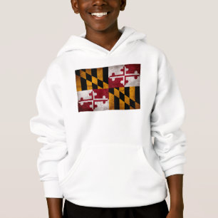 Weathered Vintage Maryland State Flag