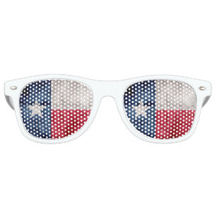 Weathered Vintage Texas State Flag Retro Sunglasses