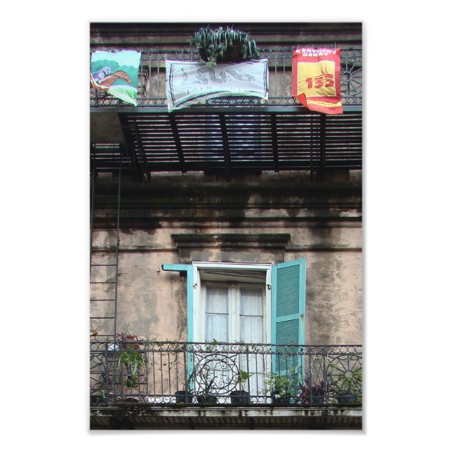Weathered window - French Quarter Photo Print (Front)