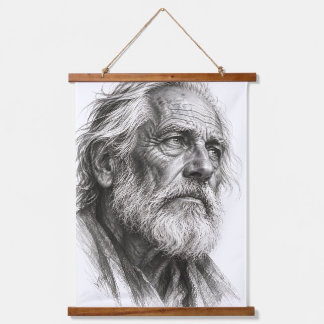 Weathered Wisdom Hanging Tapestry (Front)