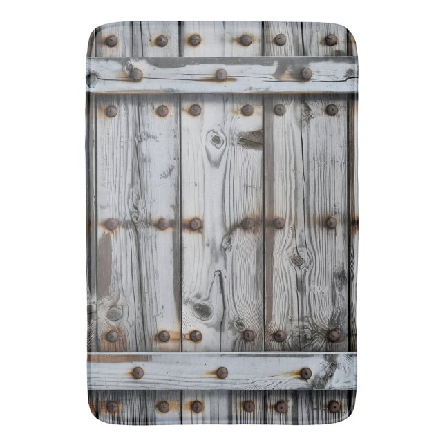 Weathered Wood Bath Mat (Front Vertical)