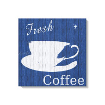 Weathered Wood Coffee Canvas
