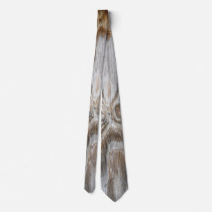 weathered wood grain abstract design tie