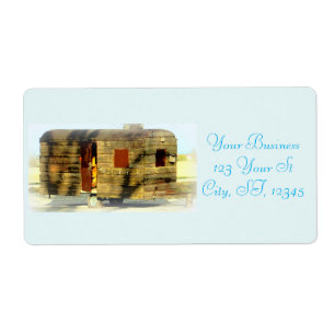 Weathered wood gypsy caravan