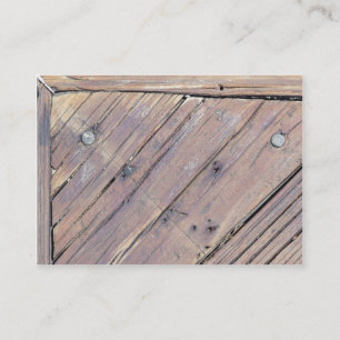 Weathered Wood Rough Textured Deck Business Card