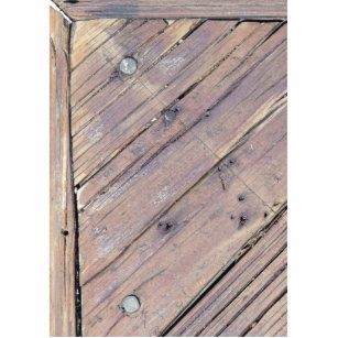 Weathered Wood Rough Textured Deck Standing Photo Sculpture