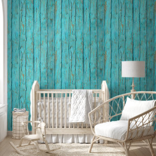 Weathered wood rustic planks distressed country wallpaper