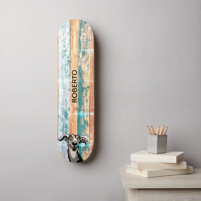 Weathered Wood Skate Deck (Wall Art)