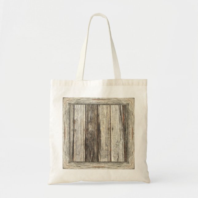 "Weathered Wood" Tote Bag: Choose Size/Style (Front)