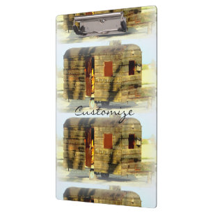 Weathered wood travel trailer Thunder_Cove Clipboard
