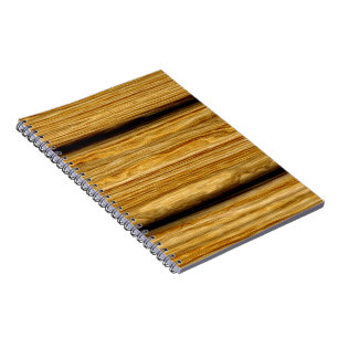 weathered wooden boards texture spiral notebook