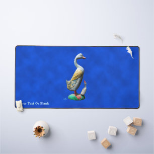 Weathered Wooden Ducks Desk Mat
