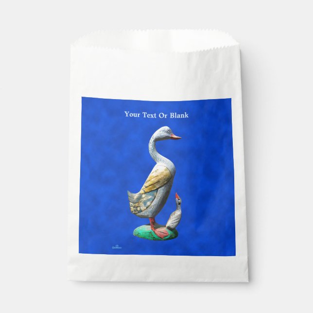 Weathered Wooden Ducks Favour Bags (Front)