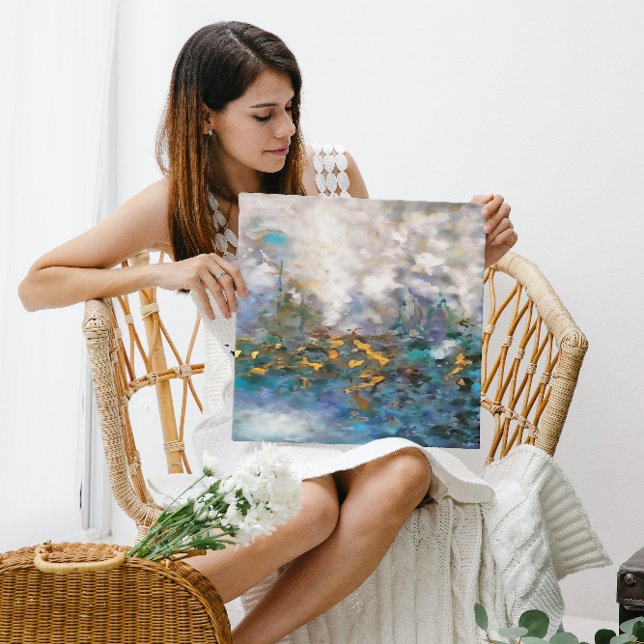 Weathering The Storm Abstract Art Painting Canvas Print (Creator Uploaded)