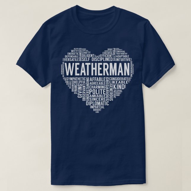 Weatherman Heart T-Shirt (Design Front)